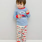 Vaenait Baby Kids Boys Girls Long Sleeve Cotton Sleepwear Pajamas 2Pcs Set Toot Toot Train 2T/S