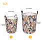 Gbuzozie Funny Cartoon Cats Round Laundry Hamper Storage Basket Toys Clothes Organizer Bin For Home Bathroom Bedroom Dorm Nurser
