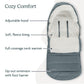 Uppababy Cozyganoosh Footmuff - Easily Attaches To Uppababy Strollers + Rumbleseat /-Ultra-Plush, Weather-Proof - Callum (Stone