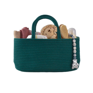 Baby Diaper Caddy Organizer For Boy Rope Nursery Storage Bin Basket Portable Holder Tote Bag For Changing Table Car Travel Baby