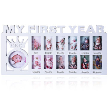 Newborn Baby Picture Frame My First Year Frame Baby Photo Frame 12 Month Baby Keepsake Frames Monthly Milestone Desktop Picture