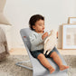 Babybjrn Bouncer Bliss, Light Gray, Woven, Petal Quilt | 2-In-1 Adjustable Baby Bouncer Seat And Toddler Chair, Newborn To Toddl