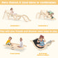 Bierum 8 In 1 Montessori Pikler Triangle Set With Seesaw Design, Foldable Toddler Climbing Toys With Ramp For Sliding Or Climbin