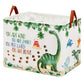 Dinosaur Nursery Decor Baby Gift Basket with Inspirational Quotes Large Kid Storage Chest Trunk Woodland Stone Volcano Book Shel