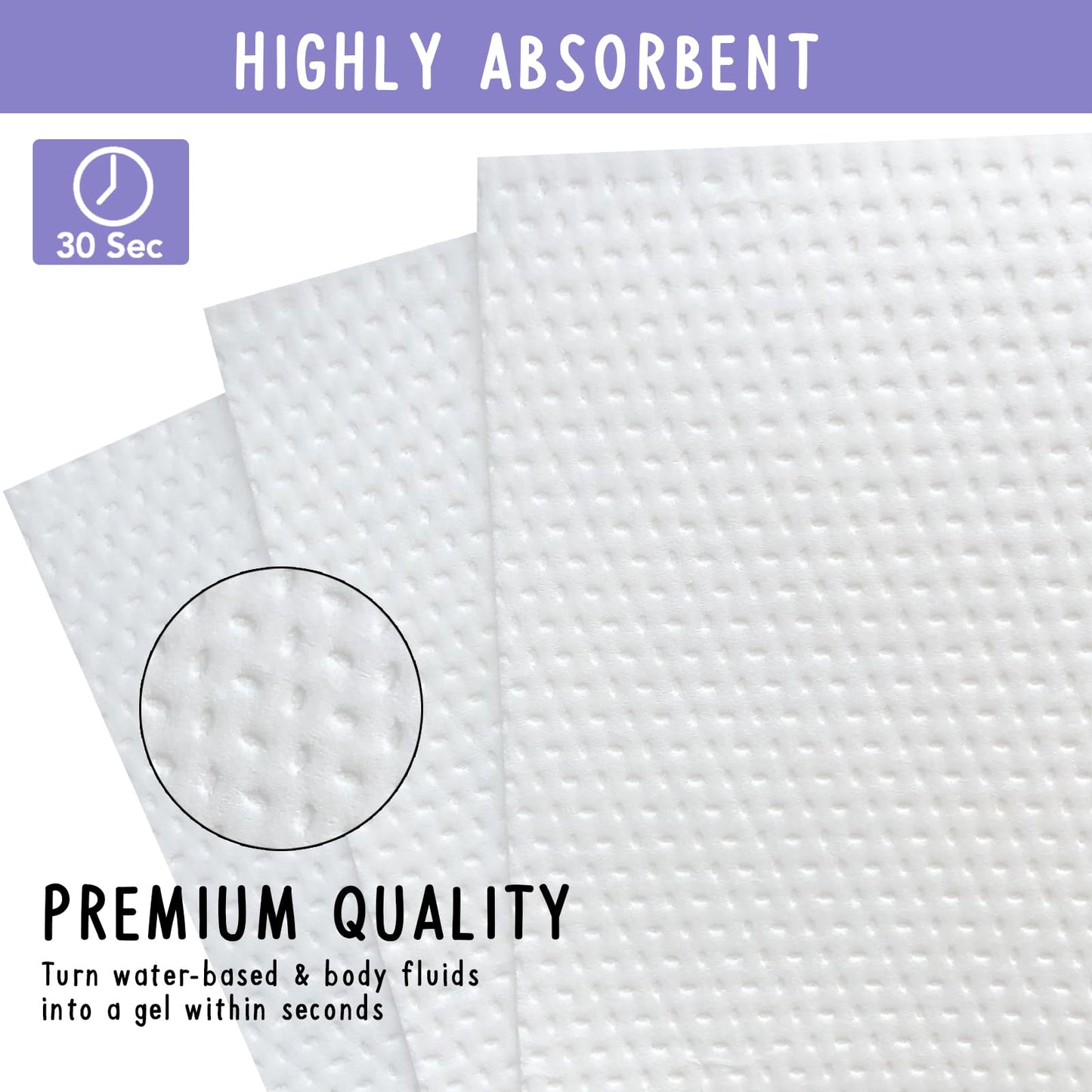 REFLYAWAY 150 Packs Super Absorbent Urine Pads Portable Child Used with Travel Potty Bags Disposable Liners for Toddlers, Toilet