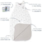 Woolino 4 Season Ultimate Baby Sleeping Bag - Merino Wool And Organic Cotton - Universal Size Adjustable Sleep Sack For Baby - T