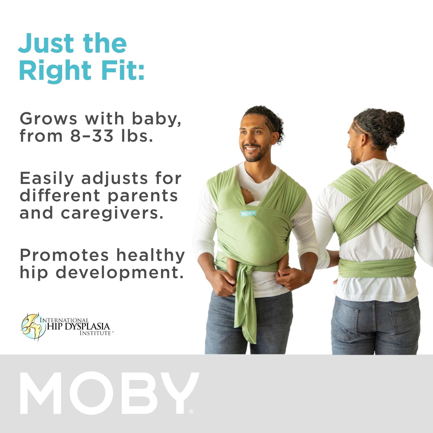 Moby Wrap Baby Carrier | Element | Baby Wrap Carrier for Newborns & Infants | #1 Baby Wrap | Baby Gift | Keeps Baby Safe & Secur