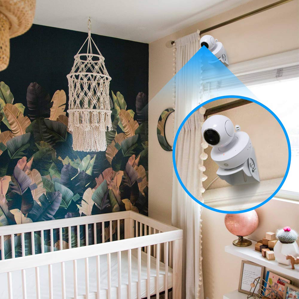 2 Pack-Adjustable Angle Wall Mount For Baby Monitor For Motorola, Vava, Arlo, Hellobaby, Babysense Monitor, Easy Installation -