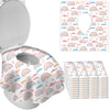 Deeki 40 Pack Xl Toilet Seat Covers Disposable, Safe No-Slip Waterproof Covers For Kids Toddlers Use In Potty Training Public Re
