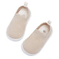 Morendl Toddler Shoes Baby Walking Sock Shoes Non-Slip Breathable Boys & Girls Sneakers Infant Tennis Shoes Khaki 9-12Months