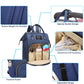 Diaper Bag With Organizing Pouches, Nappy Bags Handbag Multifunction Diaper Bag For Baby Care Travel Backpack Large Capacity Blu