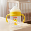 LuvLap Star Anti Spill Spout Sipper for Kids with Twin Handles, 270 ml, Sippy Cups with Soft Silicone Spout and Weighted Straw, 