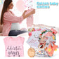 Baby Girl Gifts,Baby Shower Gifts For Girls,New Born Baby Girls Gift Sets,Welcome Baby Girl Gift Basket,Baby Milestone Blanket,U
