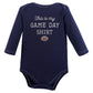 Hudson Baby Unisex Baby Cotton Long-Sleeve Bodysuits, Football, 9-12 Months