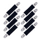 Elastic Mitten Clips Toddler Mitten And Glove Clips Stainless Steel Gloves Clips For Baby Kids Clothing Clips 2Black