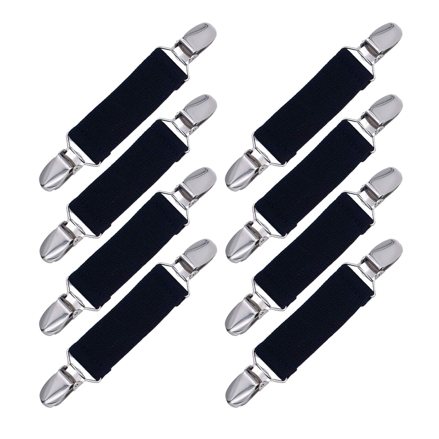 Elastic Mitten Clips Toddler Mitten And Glove Clips Stainless Steel Gloves Clips For Baby Kids Clothing Clips 2Black