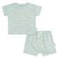 Gerber Baby Boys Toddler T-Shirt and Shorts Set, Waves, 3T