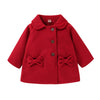 Swnone Baby Coats Spring Fall Kid Baby Girl Cloak Button Jacket Clothes Baby Outwear Clothes (Burgundyt Coat, 12-18 M)