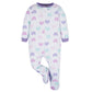 Onesies Brand Baby Girl'S 4-Pack Sleep 'N Play Footies Multi Pack, Rainbows, 6-9 Months