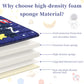 Baby Play Mat For Floor, Gfu Non-Slip 50X50 Playpen Mat, Thick One-Piece Crawling Mat Blue, Infants Playmat Foldable And Machine