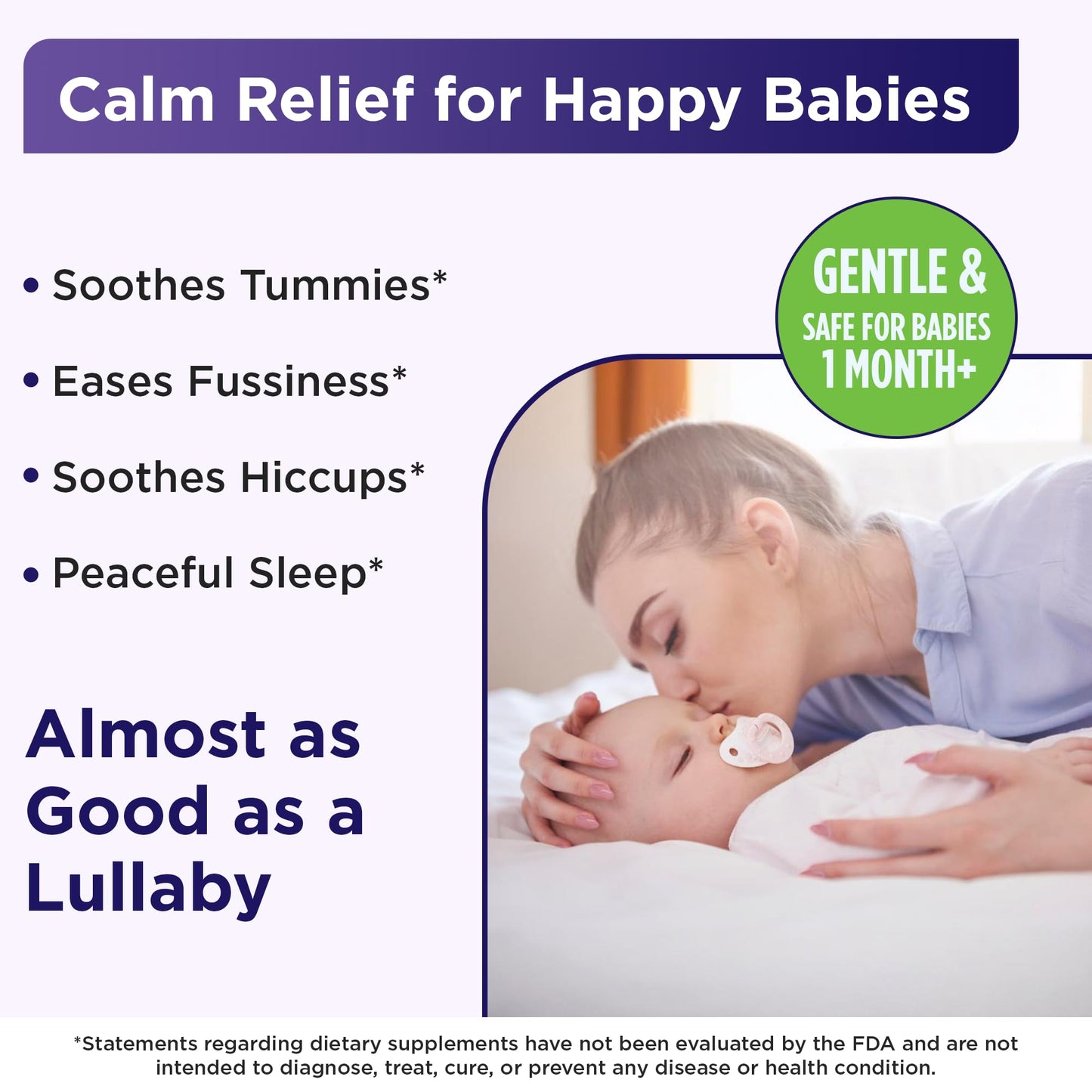 Wellements Organic Nighttime Gripe Water For Babies 1 Month+ (4 Fl Oz) - Baby Gripe Water For Bedtime Relief Gas, Colic & Fussin