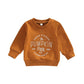 Mozikqin Toddler Baby Halloween Outfit Girl Boy Crewneck Sweatshirt Long Sleeve Letter Pullover Sweater Cute Fall Clothes (Pumpk