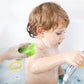 Dancelf Baby Bath Sponge, Natural Cute Shapes Soft Shower Sponges For Bathing, Bathtub Foam For Infants And Toddler, 3Pcs : Blue