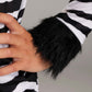 Girl'S Zebra Costume With Headband - Kid'S Zebra Jumpsuit - Child Safari Zoo Animal Halloween Costume Xl