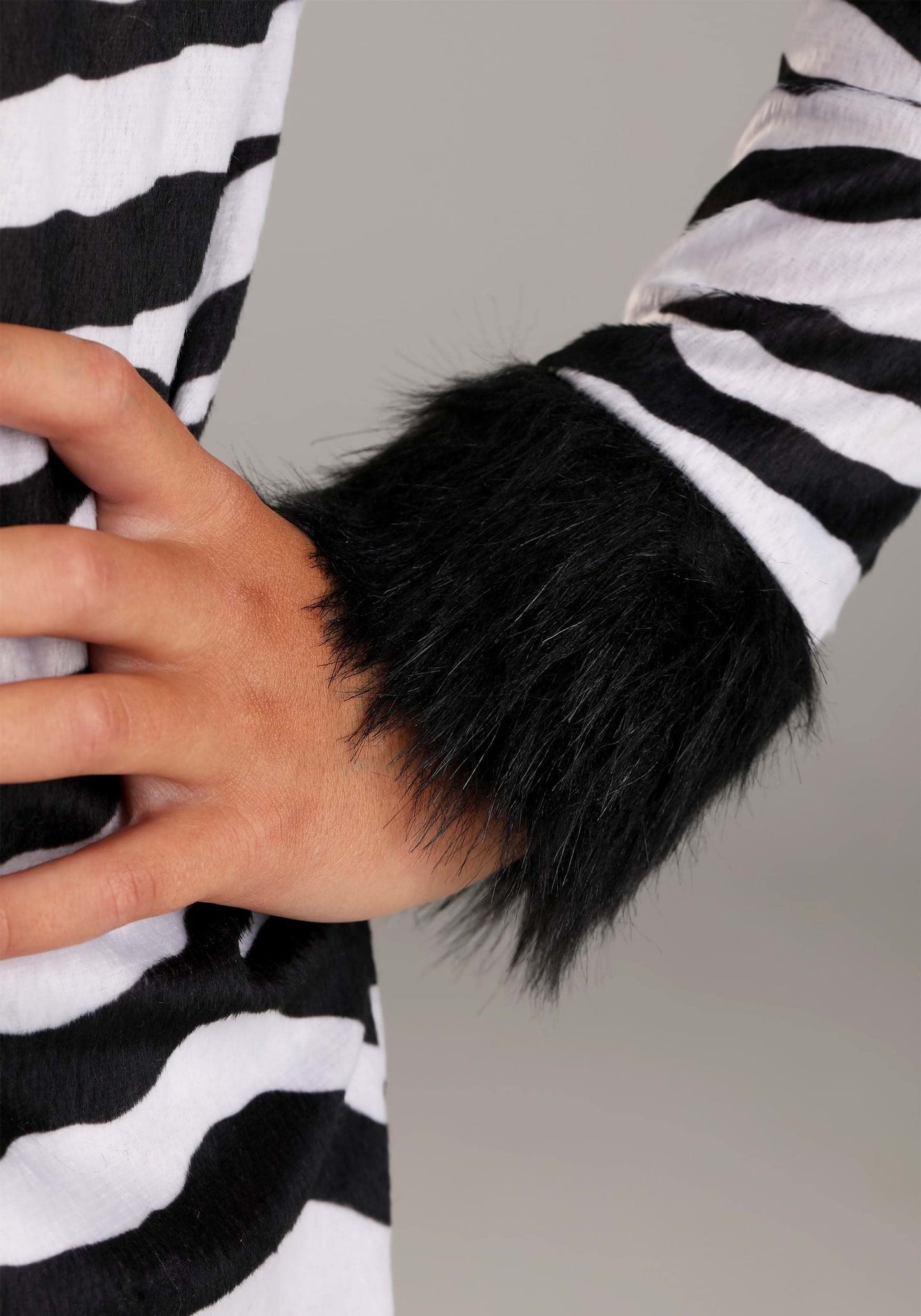 Girl'S Zebra Costume With Headband - Kid'S Zebra Jumpsuit - Child Safari Zoo Animal Halloween Costume Xl