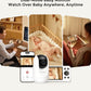 Momcozy Smart Wifi Baby Monitor With Camera And Audio, 5' 1080P Screen With Wall Mount, Motion & Cry Detection, Safe Fence, Cle
