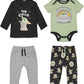 Star Wars The Mandalorian The Child Baby Boys 4 Piece Layette Set: Bodysuit T-Shirt Pants Mix N' Match 6-9 Months