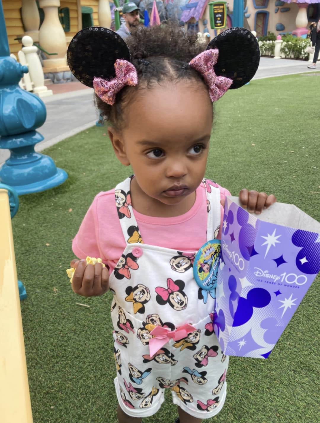 Clgift Minnie Ears Baby/Toddler Headband, Minnie Baby Ears, Minnie Ears Baby Headband, Toddler Headband (Black Pink Hair Clip)