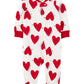 Carter'S Baby Valentine'S Day Heart Zip-Up Cotton Sleep & Play Pajamas (White/Red, 9 Months)