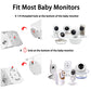 Universal Adjustable Angle Wall Mount Shelf For Baby Monitor Camera, Angle Mounting Brackets, Fits Arlo, Motorola, Infant Optics
