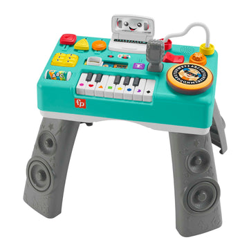Fisher-Price Learning Fun DJ Game Table - Musical Learning Toy with 3 Piano Play Modes, French Version, HRB64