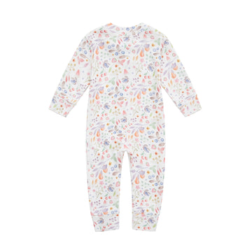 Owlivia Organic Cotton Baby Boy Girl Zip Up Sleep N Play, Footless, Long Sleeve(3-6 Months, Fruit Printing)