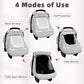 Car Seat Cover Baby,Winter Car Seat Covers for Boys Girls,Grey Infant Car Seat,Lined with Minky Dots Fabri, Double-Layer Windows