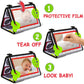 teytoy Tummy Time Baby Mirror Toys with Teethers, Double Black and White High Contrast Baby Toys 0-6 Months, Foldable Floor Sens
