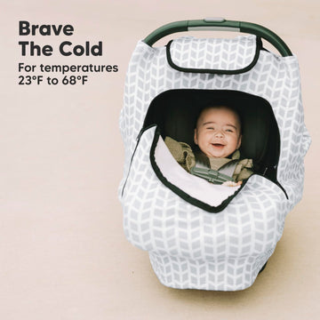 Car Seat Cover For Babies - Baby Car Seat Canopy For Spring, Autumn, Winter - Universal Stretch Fit Car Seat Covers For Babies,