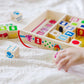 Melissa & Doug Blues Clues & You! Wooden Lacing Beads - 25 Beads, 4 Cords - FSC Certified