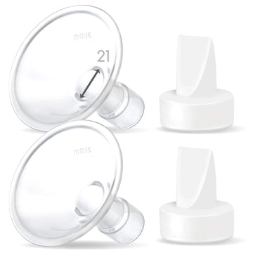Maymom Pump Valve & Myfit 21Mm Shield Compatible With Lansinoh Breast Pump Signature Pro/Smartpump/Manual Breast Pump. Replace L