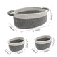 Zalaxt 3 Packs Woven Basket For Storage,Diaper Caddy Organizer, Nursery Organizers And Storage And Toys Boho Basket,Baby Gift Ba