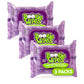 Boogie Baby Wet Wipes For Face, Hand, Body & Nose, Made With Vitamin E, Aloe, Chamomile & Natural Saline, Grape Scent, Purple, 3