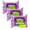 Boogie Baby Wet Wipes For Face, Hand, Body & Nose, Made With Vitamin E, Aloe, Chamomile & Natural Saline, Grape Scent, Purple, 3