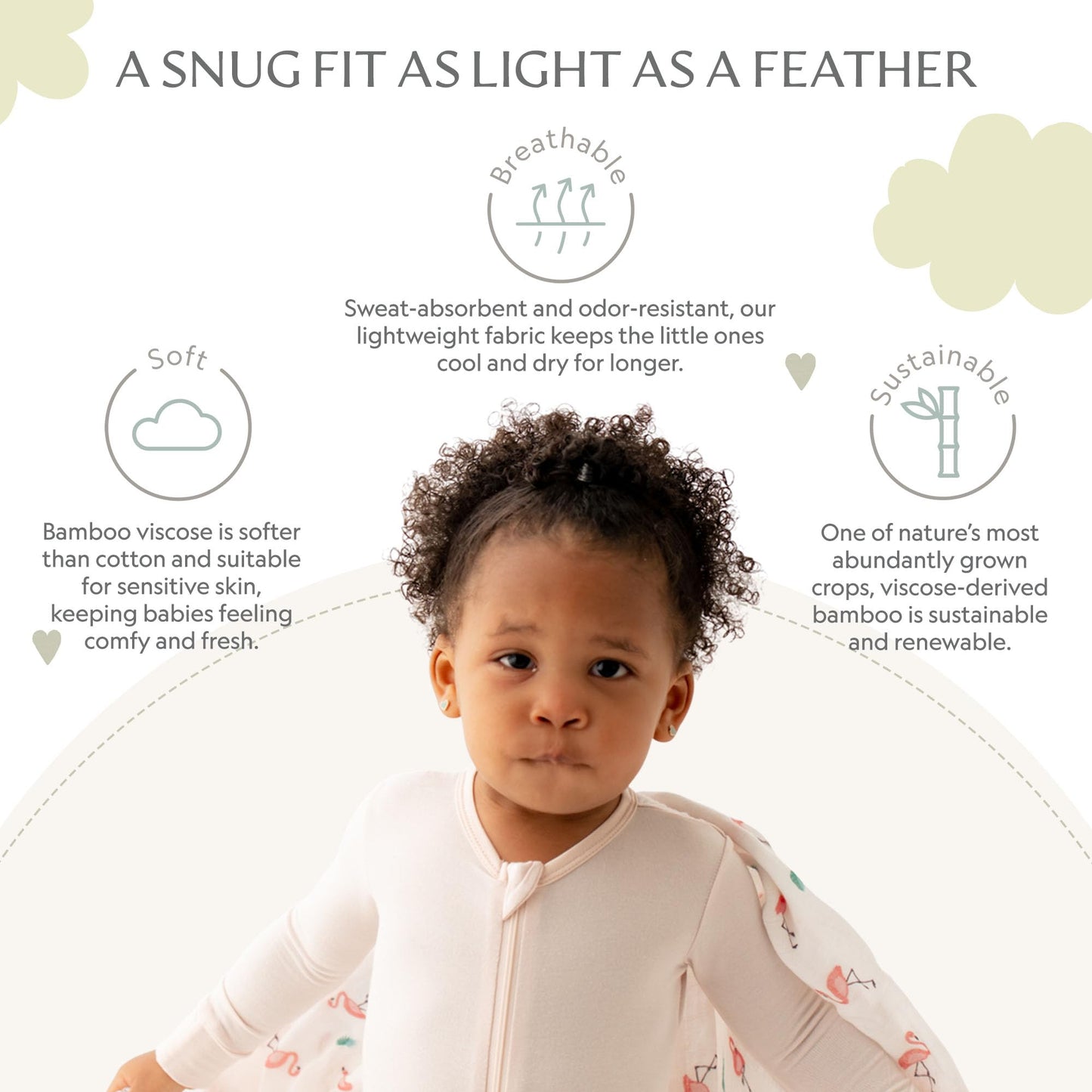 Peachy Pink Footie For Baby - 95% Viscose From Bamboo, 5% Spandex - Soft Newborn Sleepwear, Baby Pajamas, Unisex Baby Clothes, Z