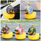 wonuu Rubber Duck Car Decorations Cute Yellow Duck Car Dashboard Ornaments with Propeller (Underwater World)