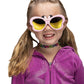 Sun-Staches Disney Official Minnie Mouse Lil Characters Child Sunglasses, Uv400 Lenses Pink Polka Dot Frames, One Size Fits Most