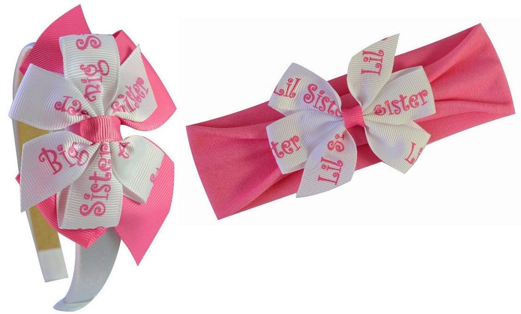 Funny Girl Designs Big Sister & Little Sister Matching Headband Gift Box Set