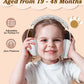 Lilian&Gema 2-In-1 Baby Ear Muffs Noise Protection, Adjustable Baby Headphones With Band, Owls Noise Cancelling Headphones For B