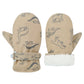 Fynnsure Toddler Mittens Lined Fleece Snow Gloves For Boys Girls Kids Winter Ski Gloves Baby Mittens Khaki 2-4 Years